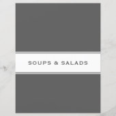 Ontvanger onderdeler | Soep Salad | Grijs en wit (Achterkant)