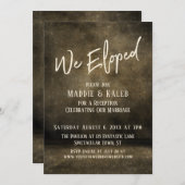 Ontvanging van een industrieel huwelijk kaart (Voorkant / Achterkant)