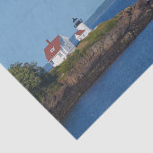 Ontvangingspagina van eilandvuurtoren  tissuepapier (Detail)