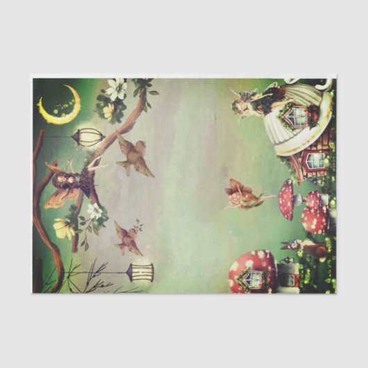 Ontvangingspagina van het dorp tissuepapier (Voorkant)