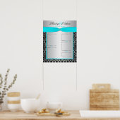 Ontvangingstabel Poster (Keuken)