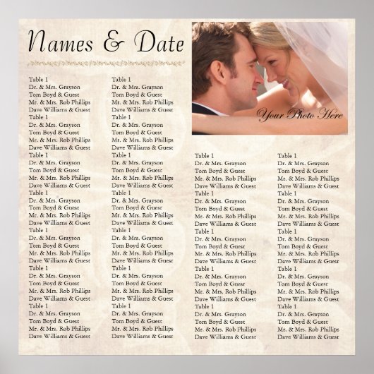 Ontvangingstabel Poster (Voorkant)