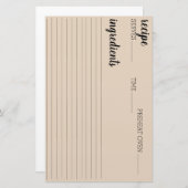 Ontvangkaart Briefpapier (Voorkant / Achterkant)