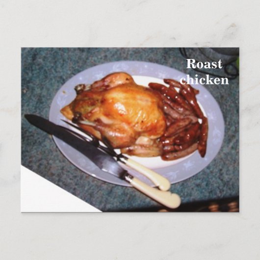 Ontvangkaart - Roast kip Briefkaart (Voorkant)