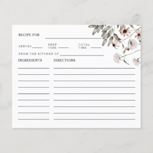 Ontvangkaart voor Vrijgezellenfeest van wilde bloe