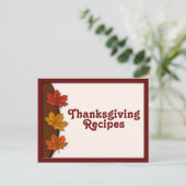 Ontvangkaarten voor Thanksgiving van afvallen Briefkaart (Staand voorkant)