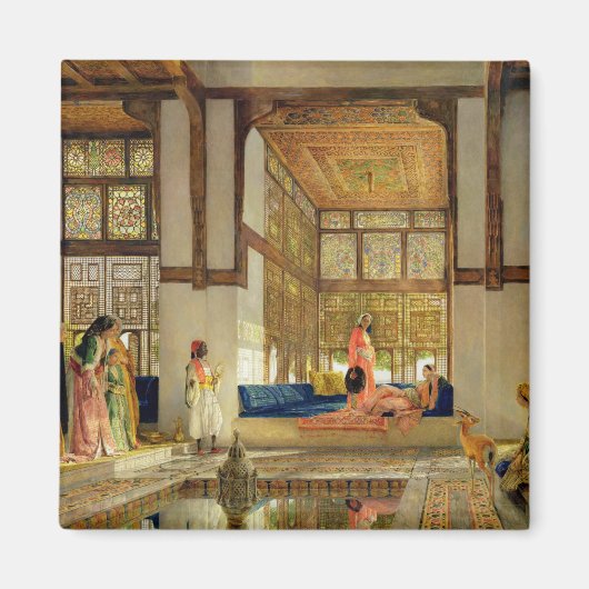 Ontvangst, 1873 (olie op het paneel) magneet (Voorkant)