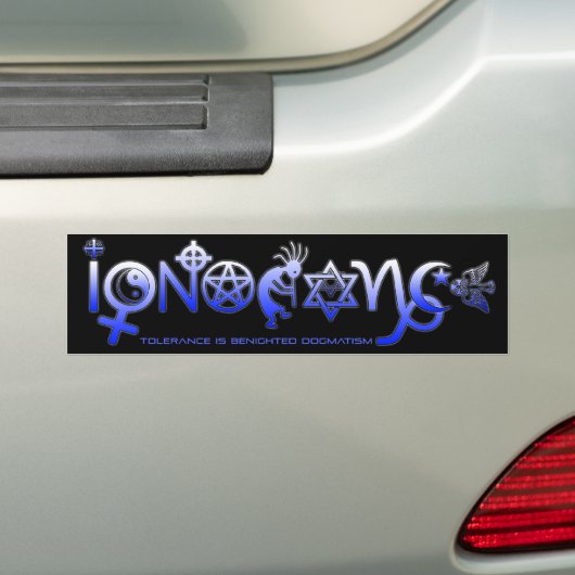 "ONTVANGST" BUMPERSTICKER (Op auto)