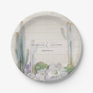 Ontvangst Decoratie Woestijn Cactus en Succulenten Papieren Bordje