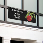 Ontvangst kerstbruiloft spandoek (Buitenkant Gebouw)