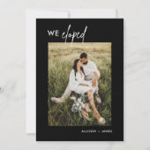 Ontvangst na ontvluchting Zwart We zijn ontvlucht Kaart (Voorkant)