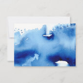 ONTVANGST stijlvolle handgeschreven marineblauwe a Kaart (Achterkant)