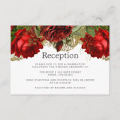 Ontvangst van bruidroodbruine en gouddurende wedde informatiekaartje (Voorkant)