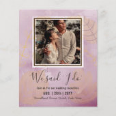 Ontvangst van BUDGET weddenschappen uitnodigen met (Voorkant)