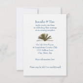  ontvangst van de "Blue Book Evening" Kaart (Achterkant)