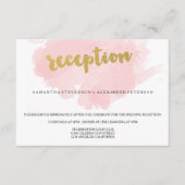 Ontvangst van gouden en dubbelzinnige Waterverf br Informatiekaartje (Voorkant)