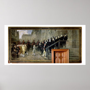 Ontvangst van Louis XVI in het Hotel de Ville b Poster