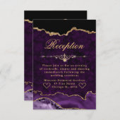 Ontvangst van Paarse en goudbruidjes Informatiekaartje (Voorkant / Achterkant)