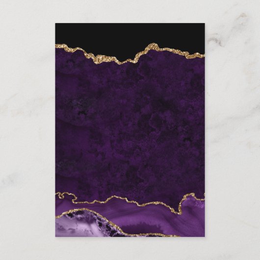 Ontvangst van Paarse en goudbruidjes Informatiekaartje (Achterkant)