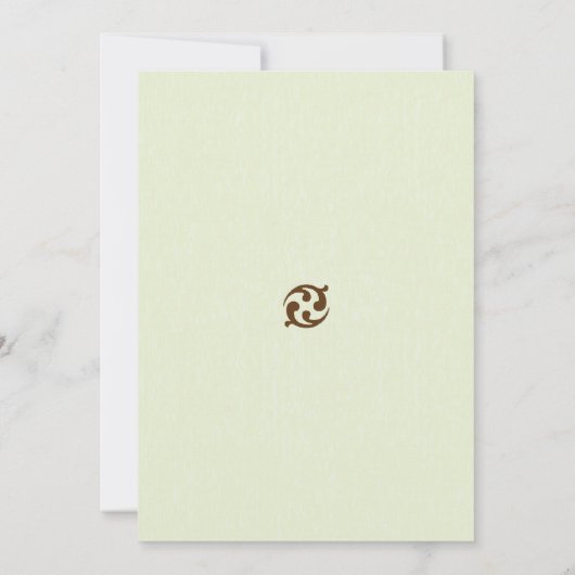 Ontvangst van tropisch strand bruiloft Uitsluitend Kaart (Achterkant)