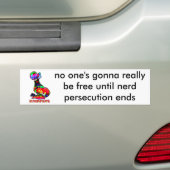 Ontvangsten van de Nerds-Bumpersticker Bumpersticker (Op auto)