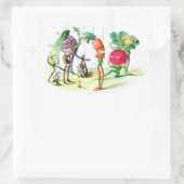 Ontvangsten van de Vege-Mannen 2 Ovale Sticker (Tas)