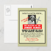 Ontvangsten van de Zombie-verpleegsters Briefkaart (Voorkant / Achterkant)