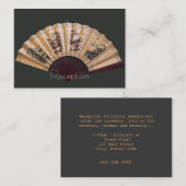 Ontvangstkaart voor Chinese bamboe- en zijdeventil Informatiekaartje (Voorkant / Achterkant)