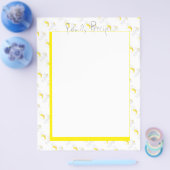 Ontvangt Notitieboek pagina's Lemons Daisy Kitchen Flyer (Enkel)