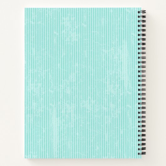 Ontvangt snel aangepaste Blauwgroen ontvang Notitieboek (Achterkant)