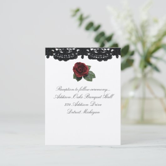 Ontvanguitnodiging OntwerpRozen en sluiting Kaart (Staand voorkant)