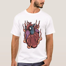Ontvlambaar tattoo t-shirt