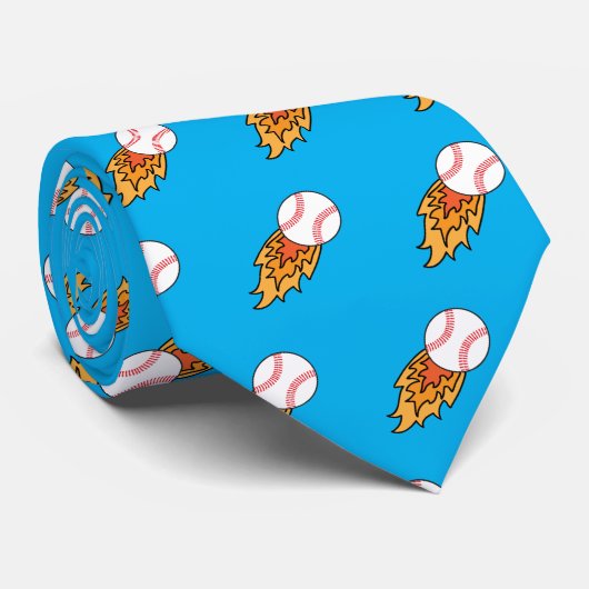 Ontvlambare honkballen stropdas (Opgerold)