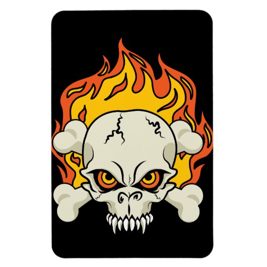 Ontvlambare schedel en kruisbeenderen magneet (Verticaal)