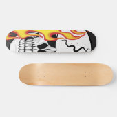 Ontvlambare schedel skateboard (Horizontaal)