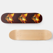 Ontvlambare schedel skateboard (Horizontaal)