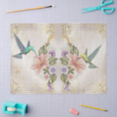 Ontvlechting van dieren, bloemen en scrollen tissuepapier (Craft)