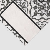 Ontvlechting van patroonpatronen in zwart-wit tissuepapier (Detail)