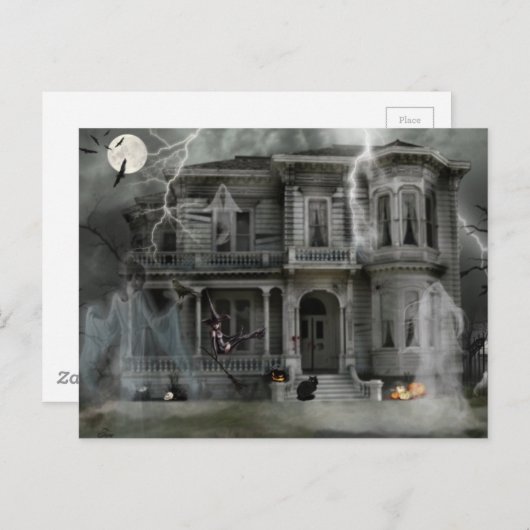 Ontvoerd huis briefkaart (Voorkant / Achterkant)