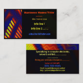 Ontvoering 3D Abstracte PRINTING TECH GEEK MEDIA Visitekaartje (Voorkant / Achterkant)