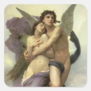 Ontvoering (ook bekend als Rovissement) van Psyche Vierkante Sticker