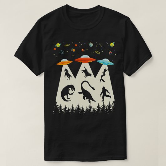  ontvoering TRex Loch Ness Funny T-shirt (Design voorkant)