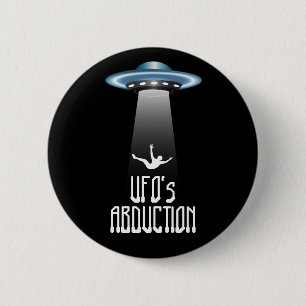 Ontvoering UFO Ronde Button 5,7 Cm