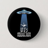 Ontvoering UFO Ronde Button 5,7 Cm (Voorkant)