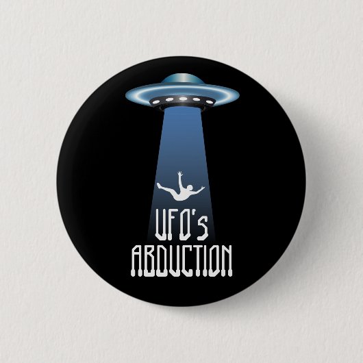 Ontvoering UFO Ronde Button 5,7 Cm (Voorkant)