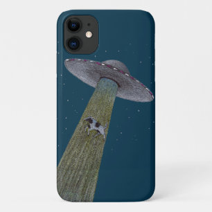 Ontvoering van Alien Cattle iPhone 11 Hoesje