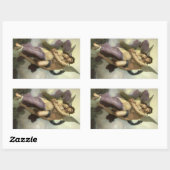 Ontvoering van Psyche door Bouguereau (alias Ravis Rechthoekige Sticker (Vel)