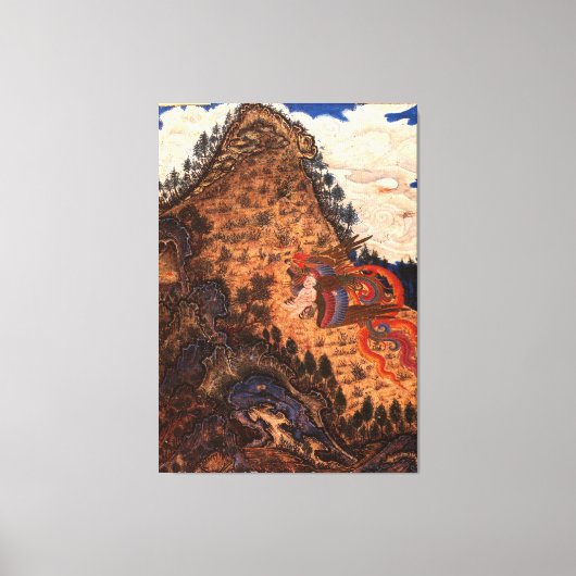 Ontvoering van Zal door de Simurgh / 1370 / Canvas Afdruk (Voorkant)