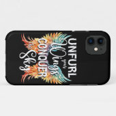 Ontvul je vleugels Verover de lucht, Kleurrijk Case-Mate iPhone Case (Achterkant (horizontaal))