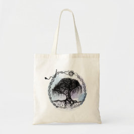 Ontwaak de Godin op Paarse Tote Bag